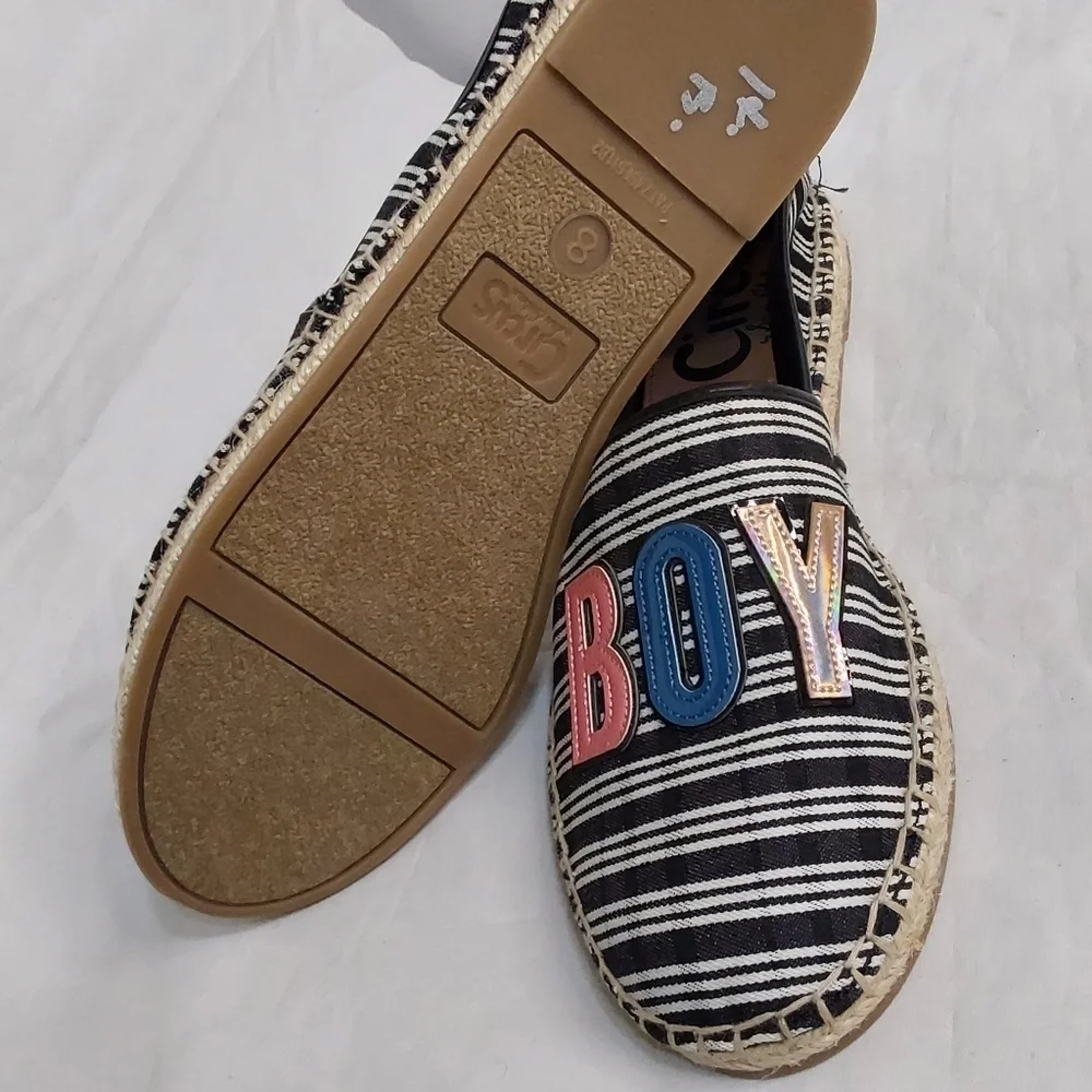 Sam EDELMAN CIRCUS BOY ESPADRILLES WOMEN'S LOAFERS SIZE 8‎
